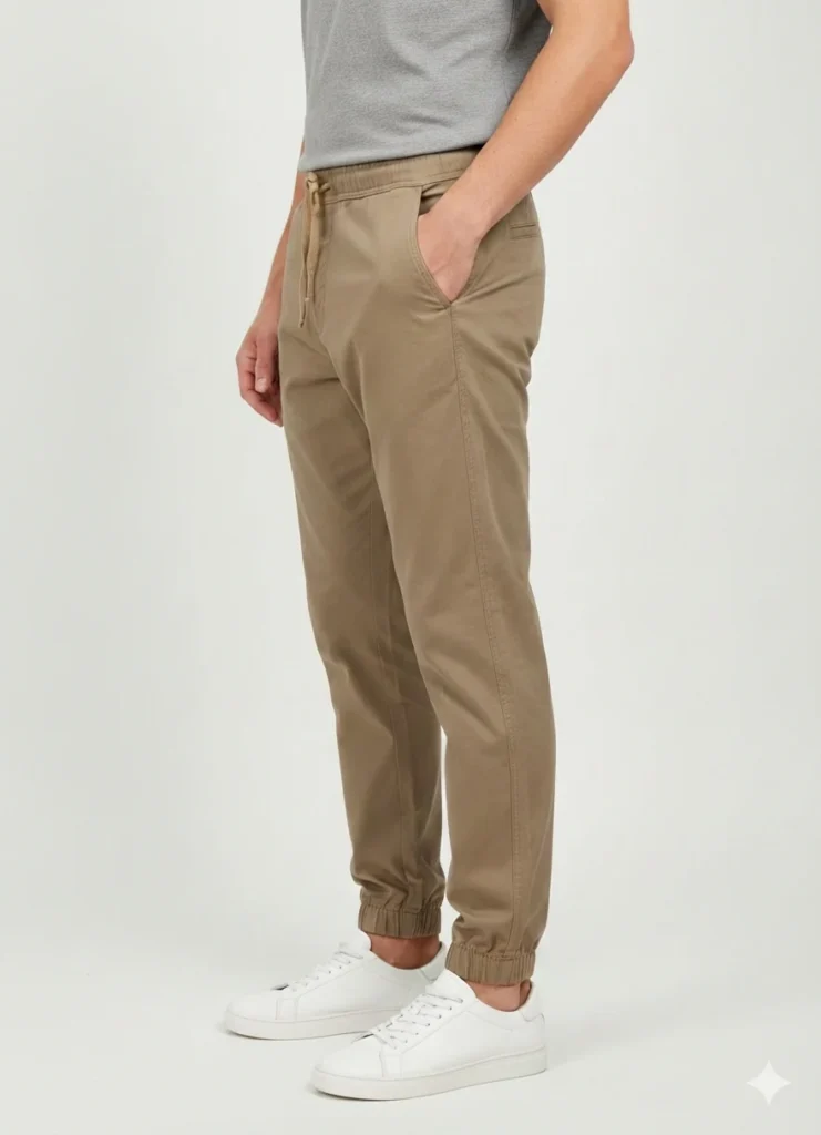 3006 - PANTALÓN DRIL JOGGER BOTA RESORTE HOMBRE